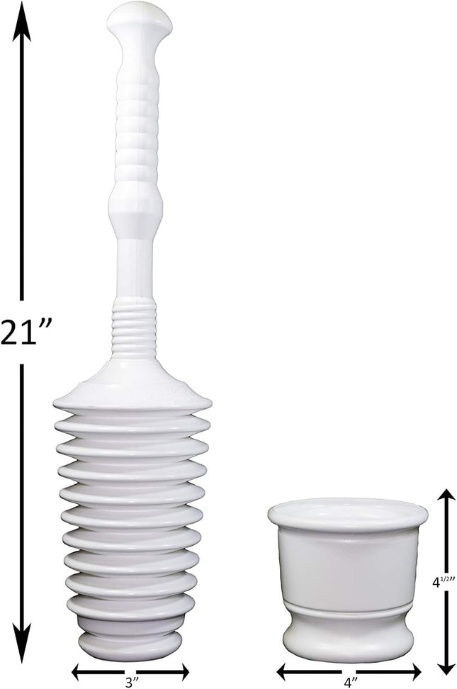 Master Plunger MP500-B4 Heavy Duty Bathroom Toilet Plunger Kit with Short Bucket.Equipped with Air Release – product detail