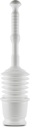 Master Plunger MP500-B4 Heavy Duty Bathroom Toilet Plunger Kit with Short Bucket. Equipped with Air Release Valve, White