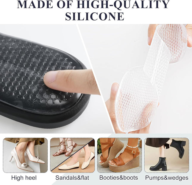 2 Pairs High Heel Inserts Women Self-Adhesive Gel Sandal Inserts Insoles New Anti Slip Design – product detail