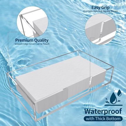 Acrylic Guest Towel Napkin Holder,Clear Bathroom Paper Hand Towels Storage Tray,Disposable Towel Holder for Bathroom,Kitchen,Parties,Weddings,Vertical Modern Napkin Dispenser for Home,Hotel,Office