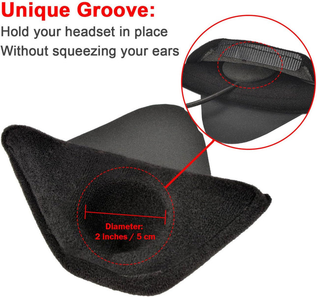 iGuerburn 2 Pair Half Helmet Ear Pads Speaker Pockets Bluetooth Motorcycle Helmet Speakers Pouches – product detail