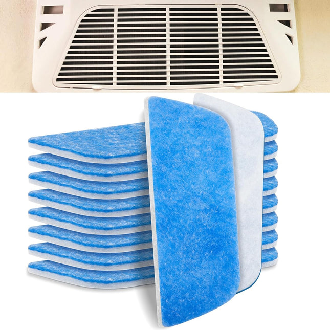 10 Pack RV AC Filters for Air Conditioner Vent 16 x 6 Inch Rv Filters Replacement (Rounded Corner