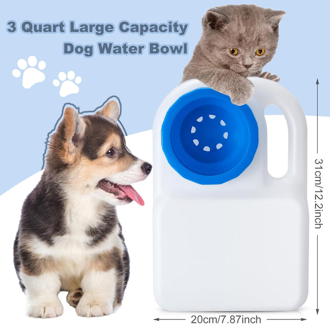 1 Pcs 3 Quart Dog Travel Water Bowl Portable Pet No Spill Water Bowl for Pet Dispenser for Small Large – product detail