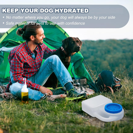 1 Pcs 3 Quart Dog Travel Water Bowl Portable Pet No Spill Water Bowl for Pet Dispenser for Small Large Dogs Cats Camping Hiking