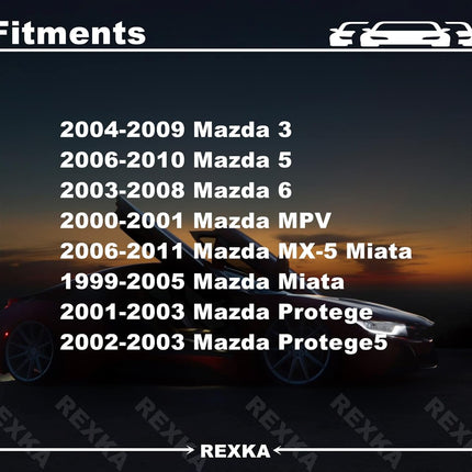 Rexka 30pcs M6-1.0 x 15mm Fender Liner Headlamp Assembly Screws Bolt for Mazda 9GG600616T Mazda 3 Mazda 6 Miata, MPV, MX-5 Miata, Protege, Protege5