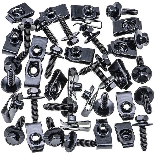 Rexka 20 Sets M6-1.0 Extruded U Nuts & Body Bolts Kits for GM Ford Chevy BuickChrysler – product detail