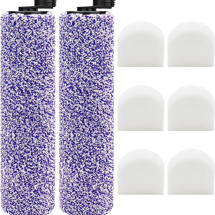8 Pack Brush Roller and ilter Replacement or Shark WD201 Vacuum - Washable oam ilters or WD100, WD101, WD101C, WD200, WD200C, WD201, WD201C - HydroVac Pro XL 3-in-1 Vacuum