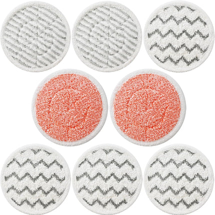 8 Pack Upgraded 3897A Rotating Mop Pads Replacement Steam Mop Pads or Bissell SpinWave SmartSteam Scrubbing Steam Mop 3897A,3712,3712W Steam Rotating Mop Pads,Part No 1641112