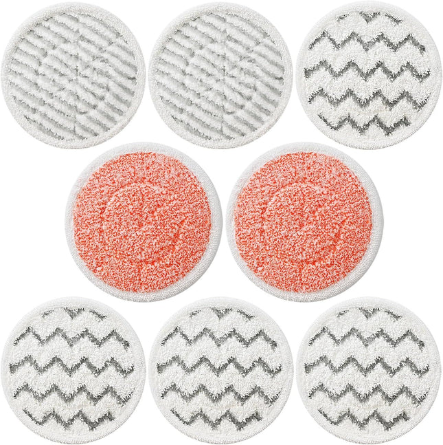 8 Pack Upgraded 3897A Rotating Mop Pads Replacement Steam Mop Pads or Bissell SpinWave V1259-DP01-F-178