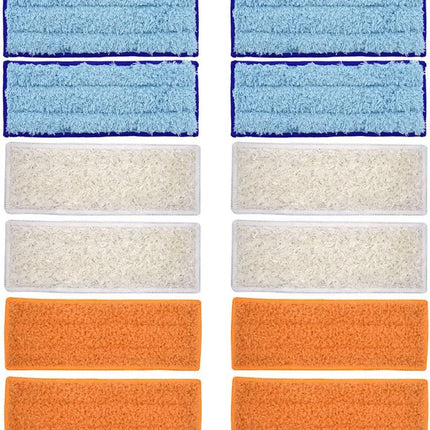 Mop Pads Compatible with iRobot Braava Jet 200 Series 240 241 244 245 250 Robot Mops, Washable and Reusable, 4 Wet 4 Dry 4 Damp.