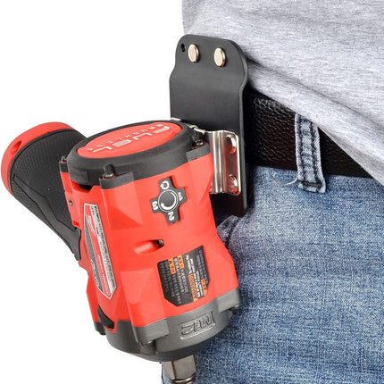 iGuerburn Drill Belt Holder & Hammer Holder Loop Clip on 2" Tool Belt for Impact Driver Drill Gun Nailer Rip Claw Framing Hammer