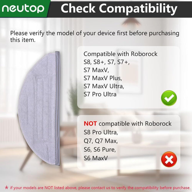 Mop Cloths Pads Compatible with S8 S8 Plus S7 S7 Plus S7 MaxV Plus/MaxV Ultra/Pro Ultra Robot Vacuum – product detail