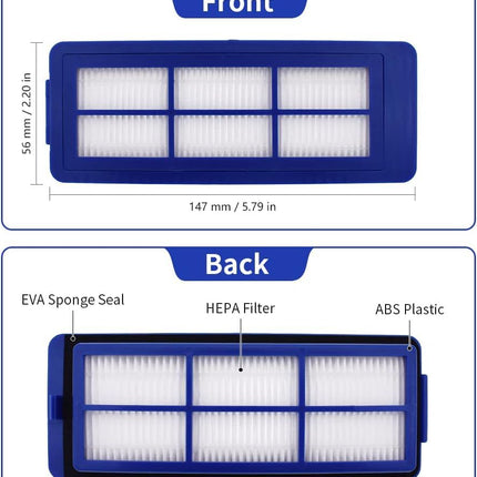 Replacement Parts Compatible with euy RoboVac 11S Max, 30C Max, G10, G20, G30, G30 Edge/Hybrid, Accessories with 2 Rollers 4 ilters 8 Side Brushes.