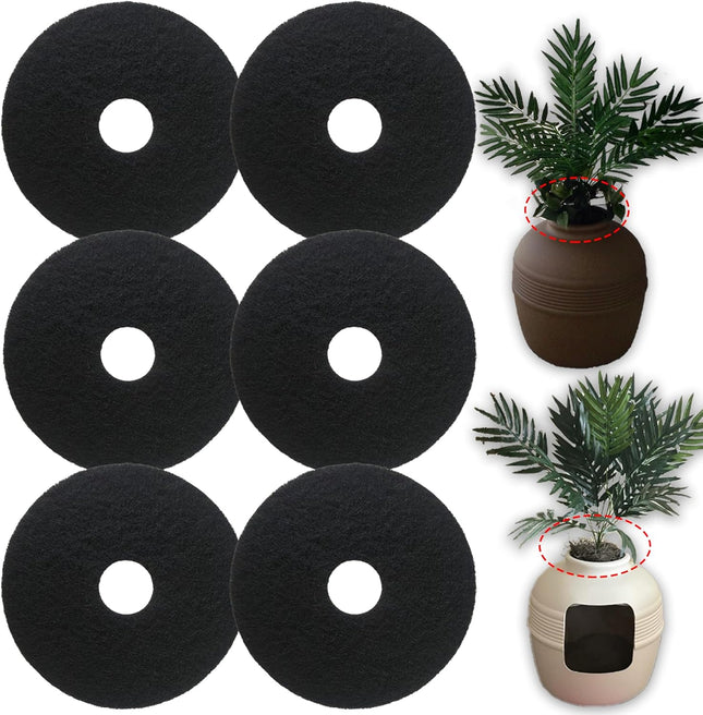 Cat Litter Box Replacement Carbon Charcoal Filters Compatible with Hidden Cat Litter Boxï1 4ˆ 6PCS ï1