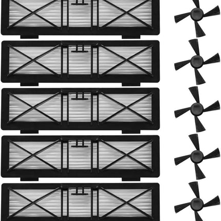 Replacement Ultra Perormance ilters Side Brushes Compatible with Neato Botvac Connected Series D10 D9 D8 D3 D4 D5 D6 D7 and Botvac D Series D75 D80 D85 Robot Vacuums,10-Pack.