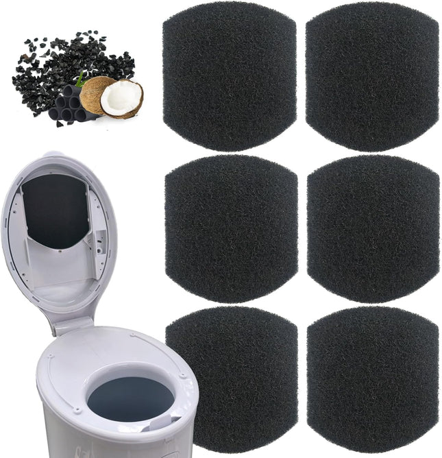 Diaper Pail Deodorizers Activated Charcoal Filter Refills Compatible with Ubbi Diaper Pail 6 Pack