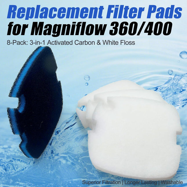 8 PCS Replacement Filter Pads for MarineLand for Magniflow 360/400 Canister Filters Upgraded – product detail