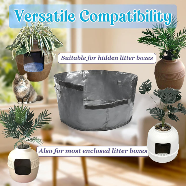 6PCS Cat Litter Box Liners for Hidden Cat Litter Box Leakproof Waterproof Non-Slip Liner Compatible – product detail