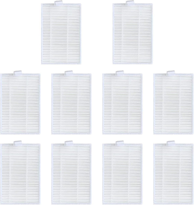10Pcs Hepa ilters or iHome AutoVac Eclipse iHRV1/iHome AutoVac Eclipse G iHRV2 Robot Vacuum Cleaner