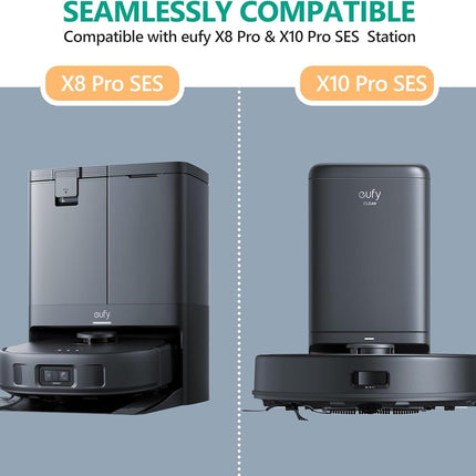 Dust Bags or euy X10 Pro Omni Robot Vacuum & X8 Pro with Sel-Empty Station, Large Capacaity, 12 Pack