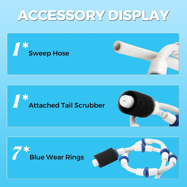 Automatic Pool Cleaner Sweep Hose Complete B5 B-5 Replacement or Zodiac Polaris 280 380 480 180 Pool – product detail