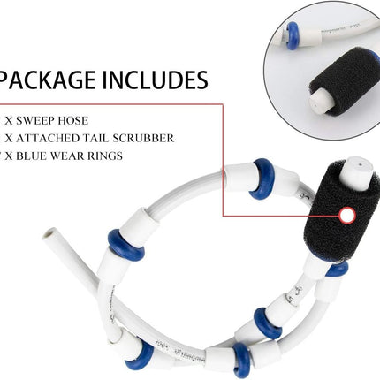 Automatic Pool Cleaner Sweep Hose Complete B5 B-5 Replacement or Zodiac Polaris 280 380 480 180 Pool Cleaner - 2 Pack
