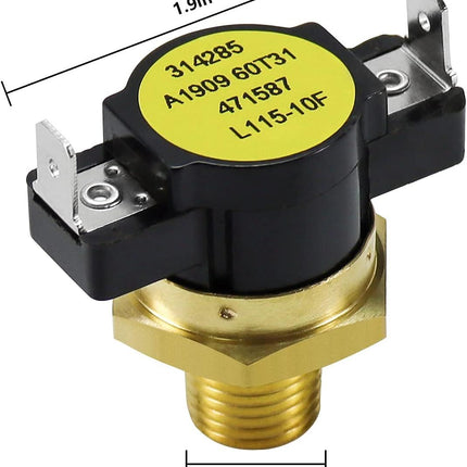 471587 115-degree ahrenheit Hi-Limit Thermostat Replacement or Pentair MiniMax Pool and Spa Heater NT STD 200 250 300