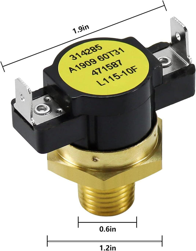 471587 115-degree ahrenheit Hi-Limit Thermostat Replacement or Pentair MiniMax Pool and Spa Heater NT STD – product detail