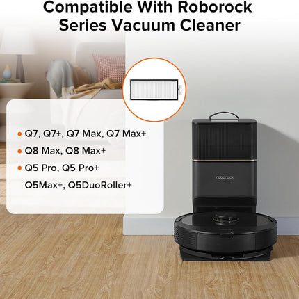 Washable ilter or  Q7 Max, Q7 Max+, Q8 Max, Q8 Max+, Q5 Pro, Q5 Pro+, Q5 Max+, Q5 DuoRoller+ Robot Vacuum Cleaners (2Pcs), Replacement Washable ilter or Robotic Vacuum