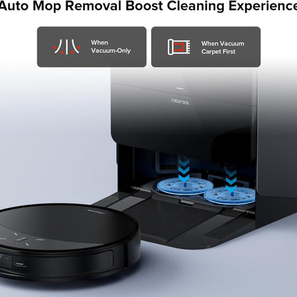 Rotating Mop Cloth or Saros 10R & Saros Z70 Robot Vacuum Cleaner, 4PCS High-Absorbency Microiber, 200 RPM Spinning Speed, 30 Water low Levels
