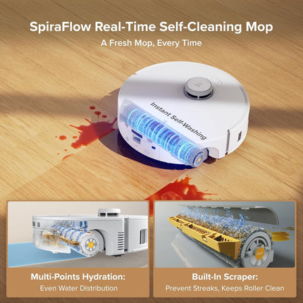 1 Pack Roller Mop or Qrevo Curv 2 low Robot Vacuum Cleaner, Roller Mop Replacement Accessories