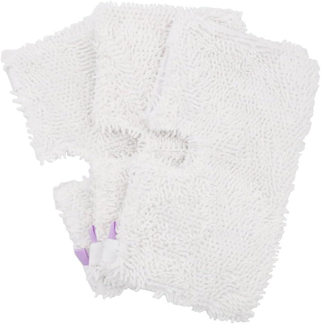 3Pcs Steam Mop Pads Washable Microiber Cleaning Steamer Replacement Pads or Shark Steam Mop S3501
