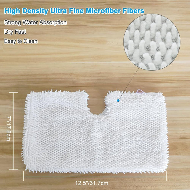 3Pcs Steam Mop Pads Washable Microiber Cleaning Steamer Replacement Pads or Shark Steam Mop S3501 – product detail