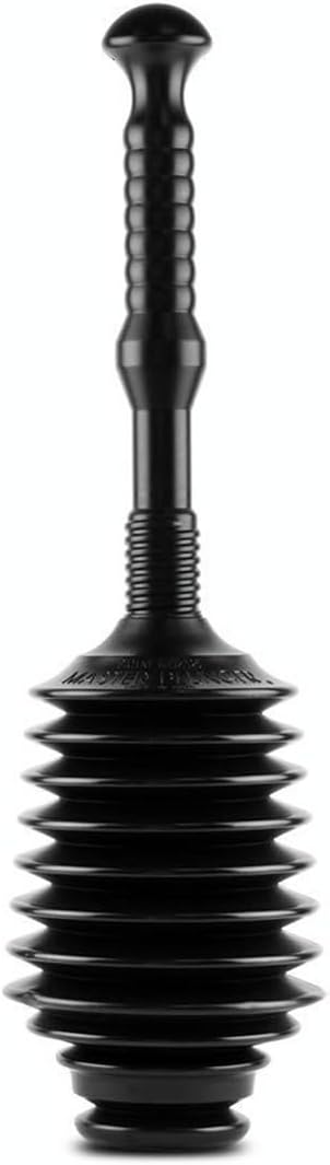 Master Plunger MP100-3 Heavy Duty Toilet Plunger Clears Kitchen Sinks Garbage Disposal and