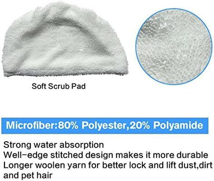 10PK  Replacement Pads Compatible with Bissell Powerresh Steam Mop 1940 1440 1806 1544 2075 2685 Series 19401 19404 19409 1940A 1940 1940N 1940T 1940Q 1940W B0006 15441 15443 2181 2814