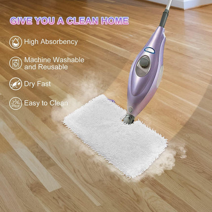 6 Pack Microiber Steam Mop Replacement Pads or Shark Steam Mops S3500 Series S3501 S3601 S3550 S3901 SE450 S3801CO S3601D S2901 S2902 Steam Pocket Mop Pads loor Cleaning Reusable or Shark Mop Pads