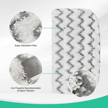 8 Pack Microiber Steam Mop Replacement Pads or Shark Steam Mop S1000, S1000A, S1000C, S1000WM, S1001C Dirt Grip Steam Mop Pads, Washable & Reusable Microiber Mop Pads or All loor Clean