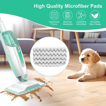 8 Pack Microiber Steam Mop Replacement Pads or Shark Steam Mop S1000, S1000A, S1000C, S1000WM, S1001C Dirt Grip Steam Mop Pads, Washable & Reusable Microiber Mop Pads or All loor Clean