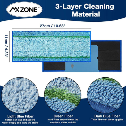 Upgraded M6 Wet Mopping Pads or iRobot Braava Jet M6 Series (6110) (6012) (6112) (6113) Ultimate Robot Mops, New Sticky Design, Detachable, Washable and Reusable M6 Mop Pads or iRobot, 8 Pack