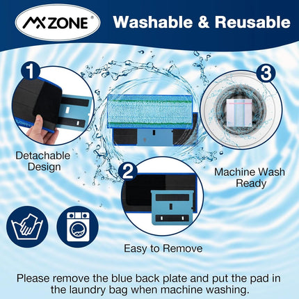 Upgraded M6 Wet Mopping Pads or iRobot Braava Jet M6 Series (6110) (6012) (6112) (6113) Ultimate Robot Mops, New Sticky Design, Detachable, Washable and Reusable M6 Mop Pads or iRobot, 8 Pack
