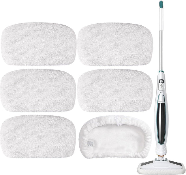6 Pack SMP01 Microiber & Washable Steam Mop Pads Compatible with Kenmore SM2060 S200 Series loor Cleaning