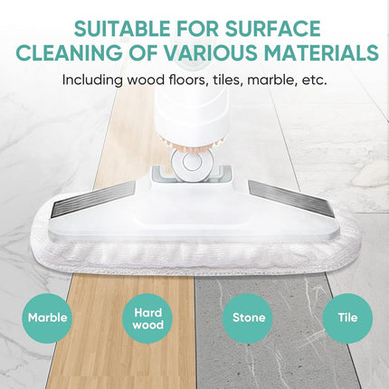 6 Pack SMP01 Microiber & Washable Steam Mop Pads Compatible with Kenmore SM2060 S200 Series loor Cleaning Steam Mop (White)