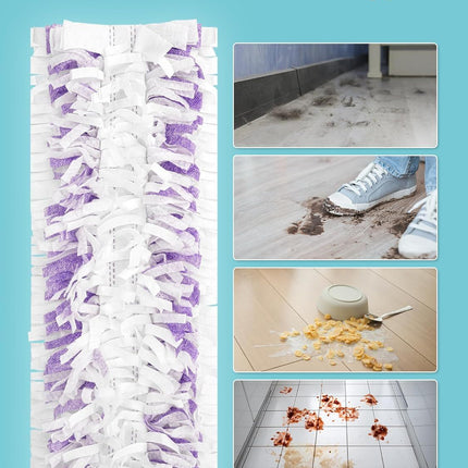 24 Pack Disposable Power Mop Pads Reills or Swier Power Mop, Unscented 14-Layer Thickened Multi-Surace Replacement Mopping Reills Pads or loor Surace Cleaning
