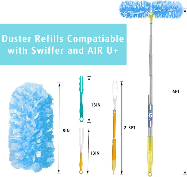 1 Handle with 30 Count Duster Reill or Swier Duster Plus 30 Count Dry Sweeping Pads Reill or Swier Sweep – product detail