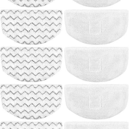 10 Pack Steam Mop Replacement Pads or Bissell Powerresh Steam Mop 1940 1806 1544 2075 2685A 2181 2814 Series, Model 19402 19404 19408 19409 1940A 1940 1940Q 1940T 1940W B0006 B0017 2075A