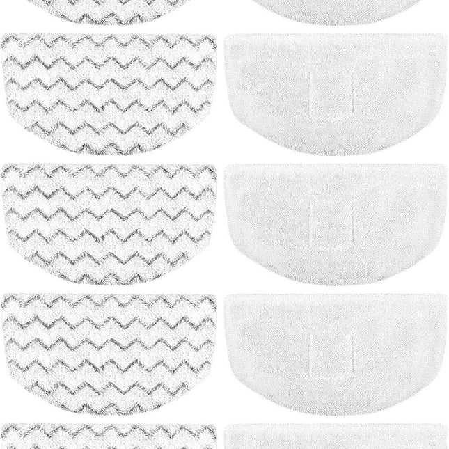 10 Pack Steam Mop Replacement Pads or Bissell Powerresh Steam Mop 1940 1806 1544 2075 2685A 2181 2814 Series, Model 19402 19404 19408 19409 1940A 1940 1940Q 1940T 1940W B0006 B0017 2075A