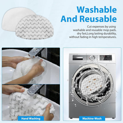 10 Pack Steam Mop Replacement Pads or Bissell Powerresh Steam Mop 1940 1806 1544 2075 2685A 2181 2814 Series, Model 19402 19404 19408 19409 1940A 1940 1940Q 1940T 1940W B0006 B0017 2075A