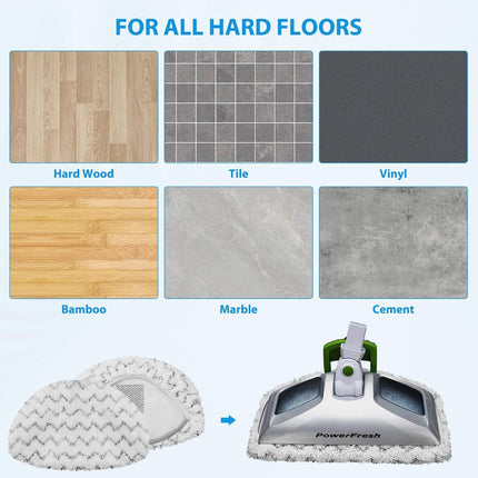 10 Pack Steam Mop Replacement Pads or Bissell Powerresh Steam Mop 1940 1806 1544 2075 2685A 2181 2814 Series, Model 19402 19404 19408 19409 1940A 1940 1940Q 1940T 1940W B0006 B0017 2075A