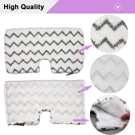 6 Pack Steam Mop Pads Replacement or Shark Steam Pocket Mops S3501 S3601 S3972BRN S3550 S3801 S3901 S3601D S3801CO S3901D S3455K S2902 SE450 SE460