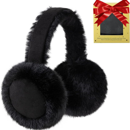 Ear Mus or Winter Women, Water Resistant Suedette and aux ur Warm Earmus oldable Outdoor Ear Warmers or Women Girls